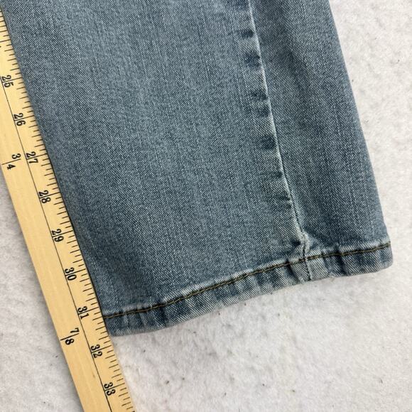 Levis Jeans Mens 36 X 32 Blue Denim Athletic Straight Signature Distressed - Picture 9 of 13